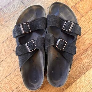 Birkenstock Brown Suede Straps